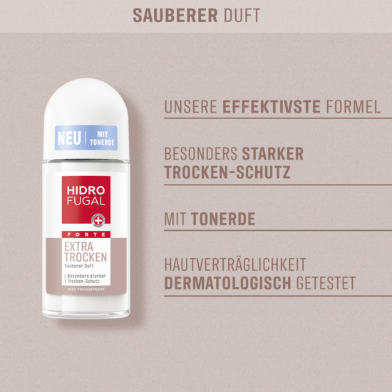 Hidrofugal Deo| FORTE EXTRA TROCKEN ROLL-ON – extra starke Formel